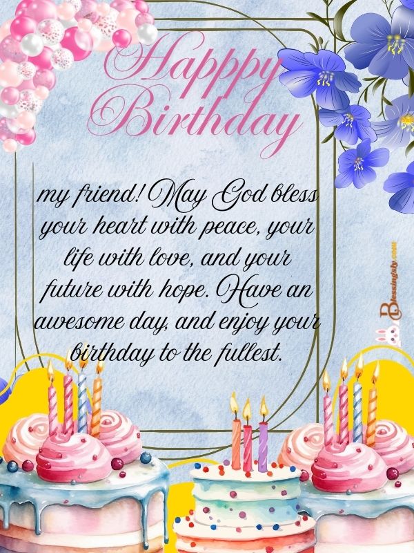 Sweet Happy Birthday God Bless you Prayers And Wishes
