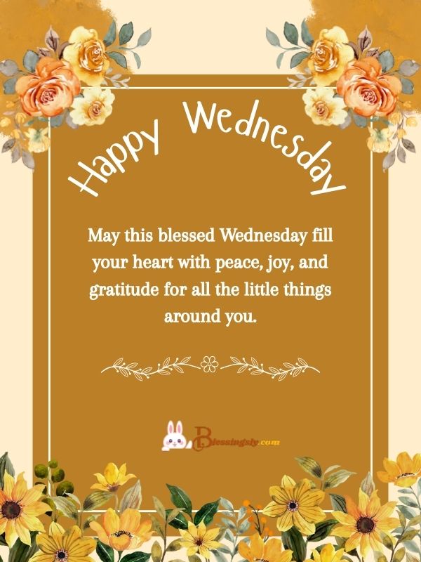 Uplifting Good Morning Wednesday Blessings​