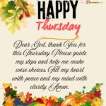 Thursday Blessings and Prayers