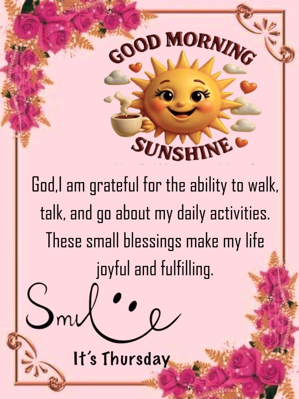 Thursday weekend images with floral background