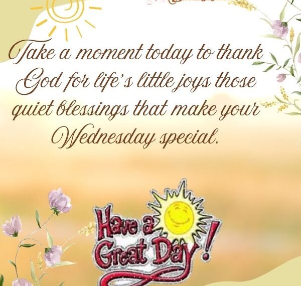 Positive Wednesday Morning Blessings