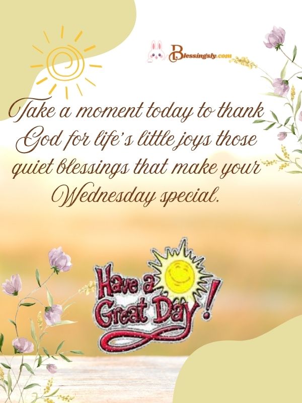 Positive Wednesday Morning Blessings 