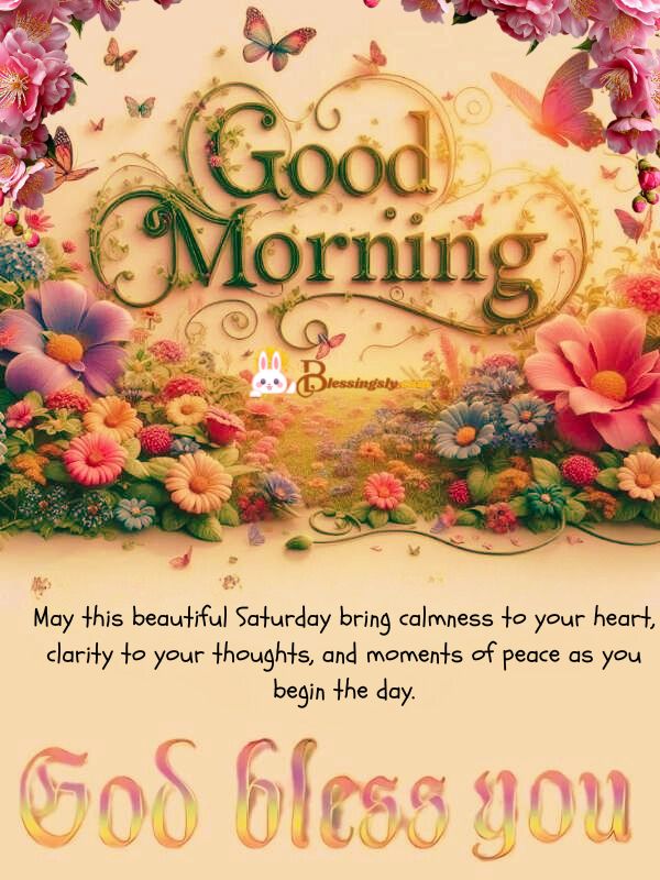 Beautiful Saturday Blessings and Prayers