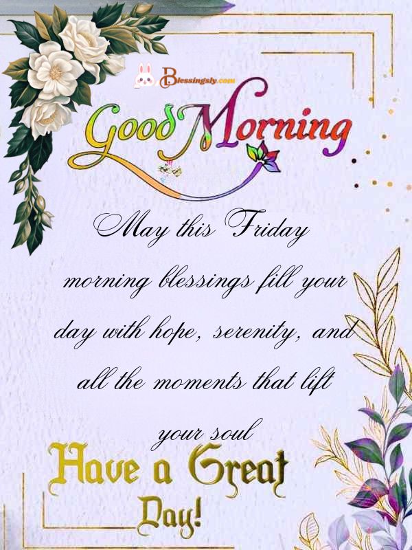 Positive Friday Morning Blessings