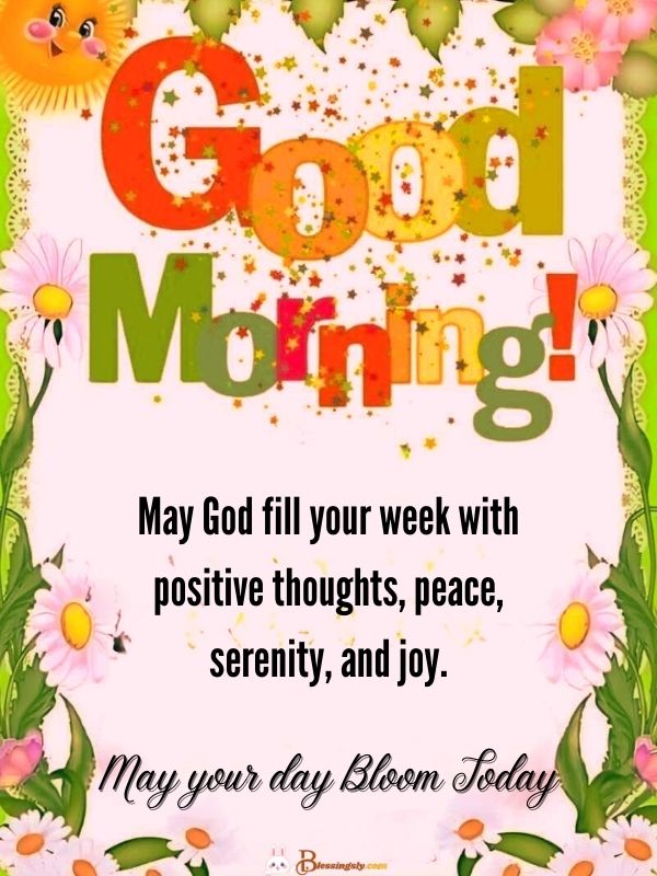 Positive Monday Morning Blessings For New Week