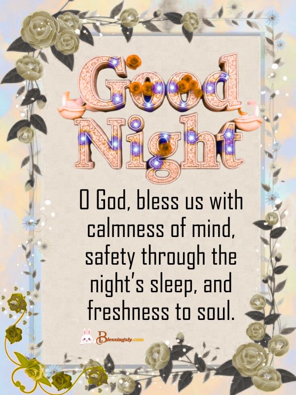Good Night Prayer For Night Time