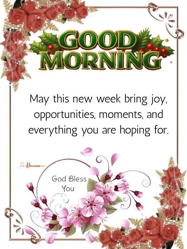  New Week Blessings