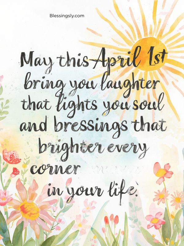April 1 Blessings