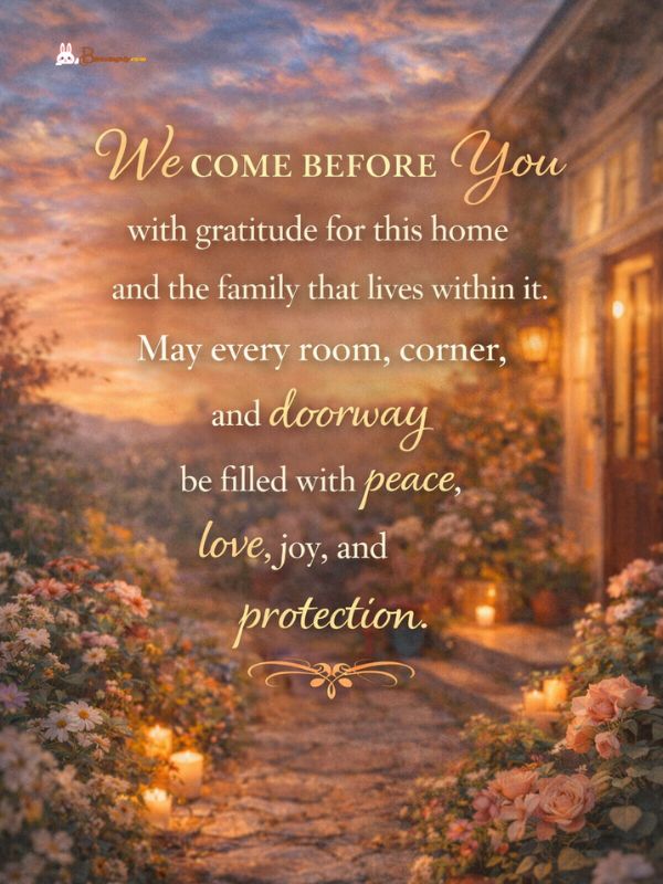 House Blessing Prayer for Family and Home for Peace, Love, and Protection